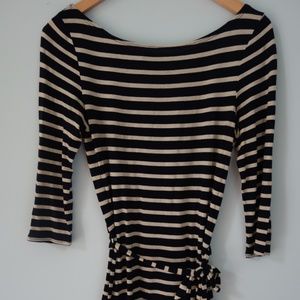 H&M boat neck striped top